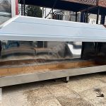GLC INOX 200 cm Paslanmaz Kömürlü Mangal Ocağı Izgara