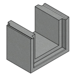 Beton U Kanalı, 500X500 mm, Donatısız