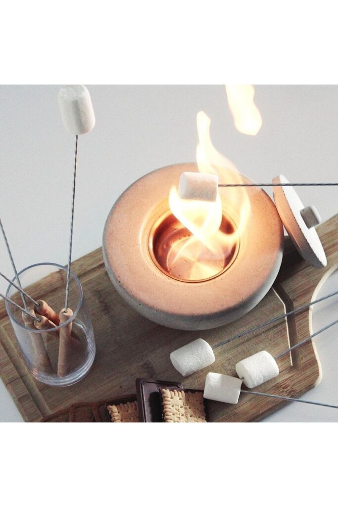 Pure-fire V.2 Bacasız Beton Masaüstü Şömine 1lt Bioethanol Şömine Yakıtı ürün banner