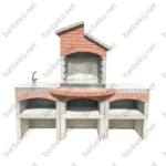 Şık ve fonksiyonel beton barbekü