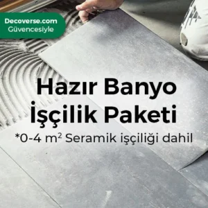 Modern ve şık bir banyo paketi görseli.