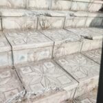 Kristal yıldız desenli beton karo taşı - dış mekan zemin kaplaması