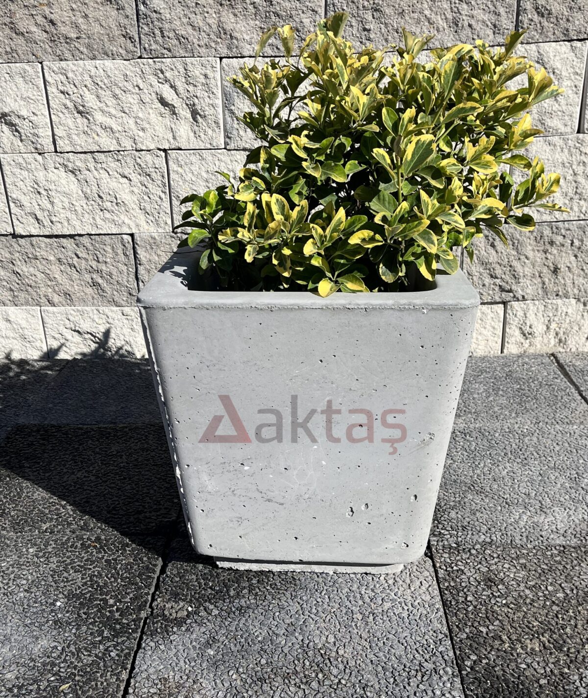 Aktaş Mix Beton Kare Saksı (40x40x44 cm) - Görsel 2