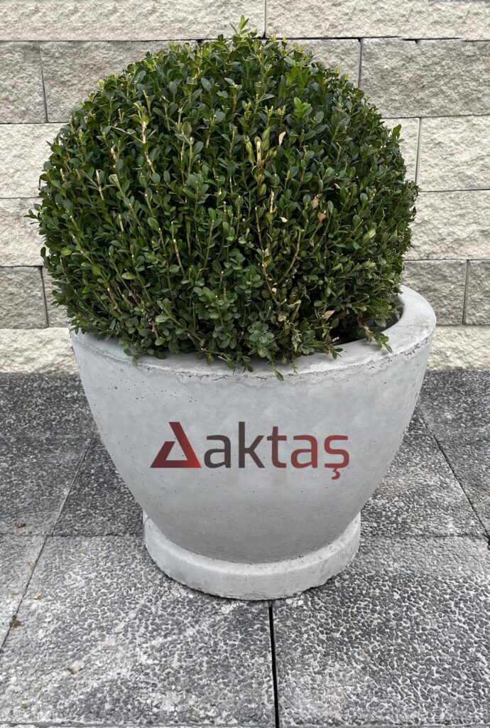 Aktaş Beton Yuvarlak Saksı (60x60x44 cm) ürün banner