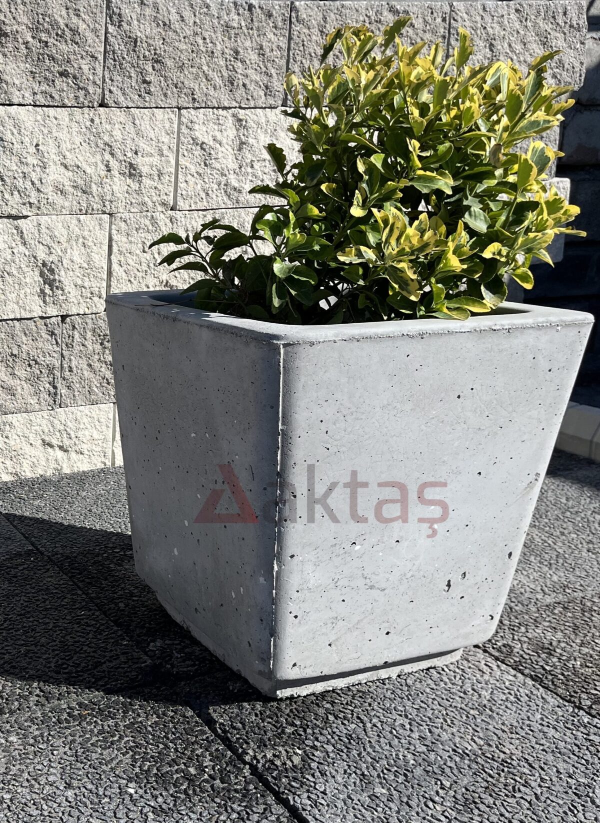 Aktaş Mix Beton Kare Saksı (40x40x44 cm)