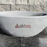 Aktaş Beton Küçük Kayık Saksı (80x30x30 cm)