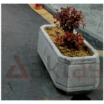 Aktaş Dikdörtgen Beton Saksı (80x40x40 cm) – Doğal Gri Renk