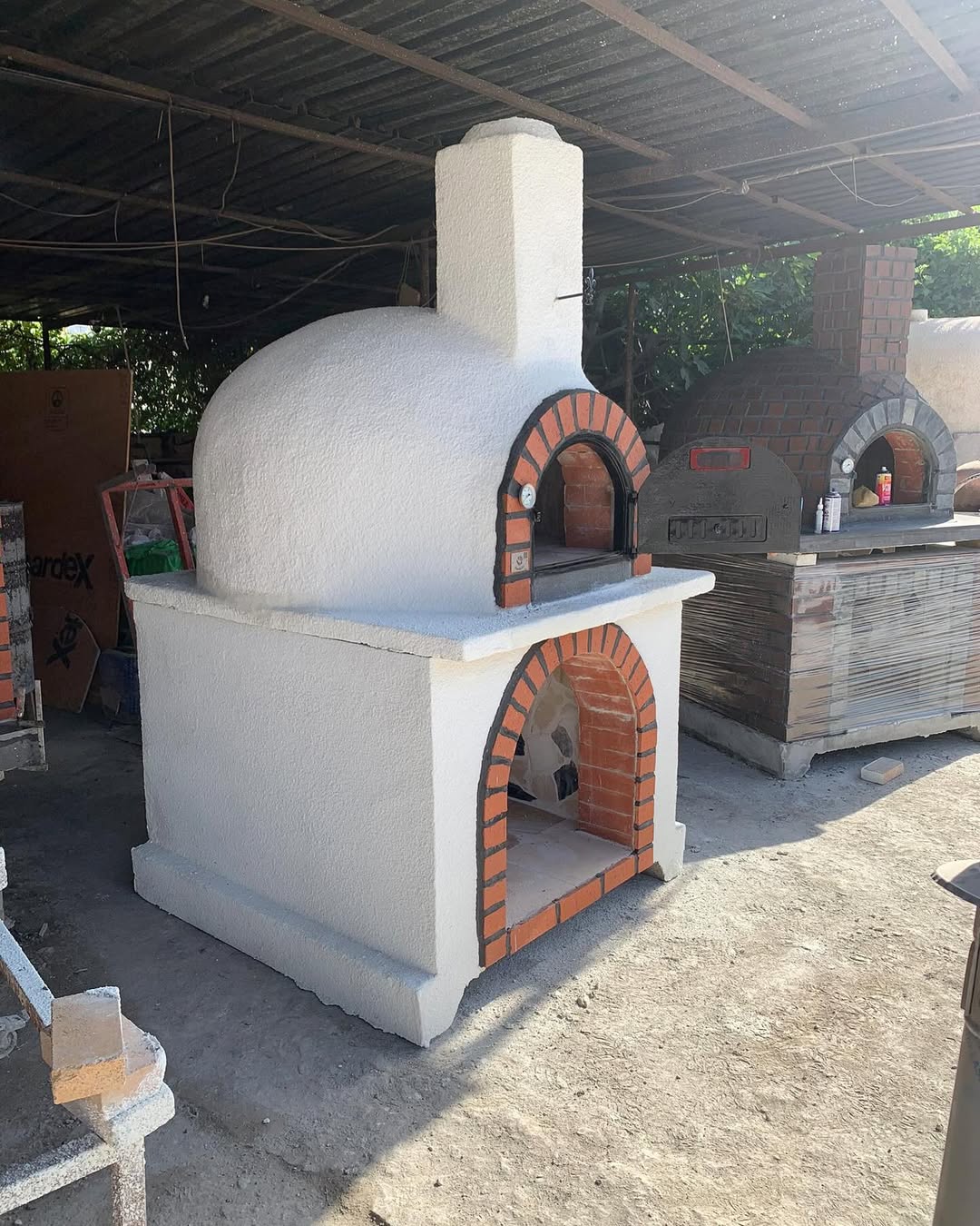 1 Metre İç Çap, Mineral Sıvalı Döküm Kapaklı Taş Fırın - Odun Ateşli - Görsel 3