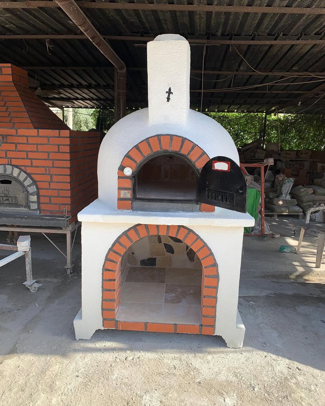 1 Metre İç Çap, Mineral Sıvalı Döküm Kapaklı Taş Fırın - Odun Ateşli - Görsel 2