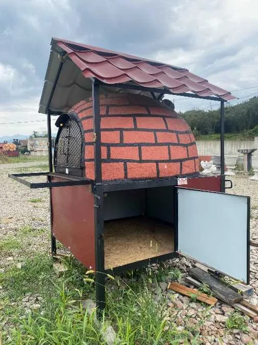 Seyyar (Portatif) Bahçe Taş Fırını - Kiremit Çatılı Model - Görsel 4