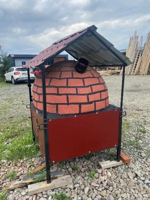 Seyyar (Portatif) Bahçe Taş Fırını - Kiremit Çatılı Model - Görsel 5