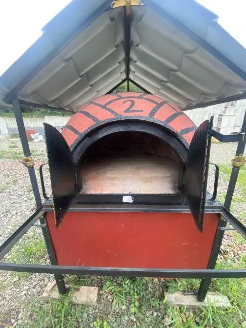 Seyyar (Portatif) Bahçe Taş Fırını - Kiremit Çatılı Model - Görsel 3