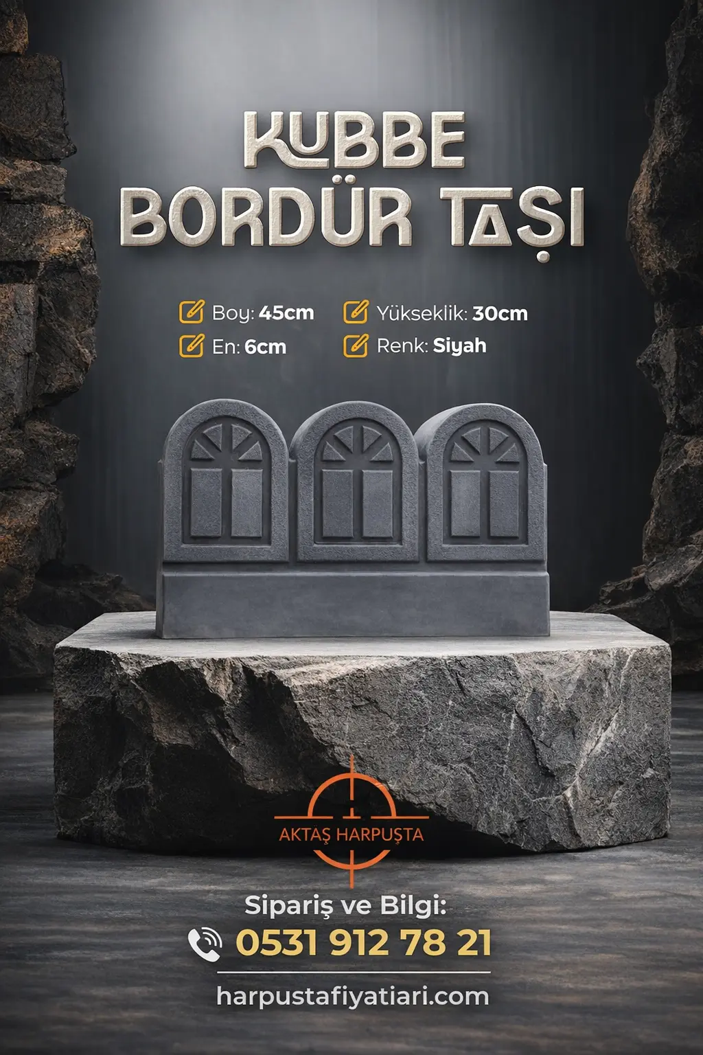 Kaldırım ve peyzaj uygulamaları için üretilmiş kubbeli siyah beton bordür taşı kubbeli siyah bordür taşı beton kaldırım bordürü