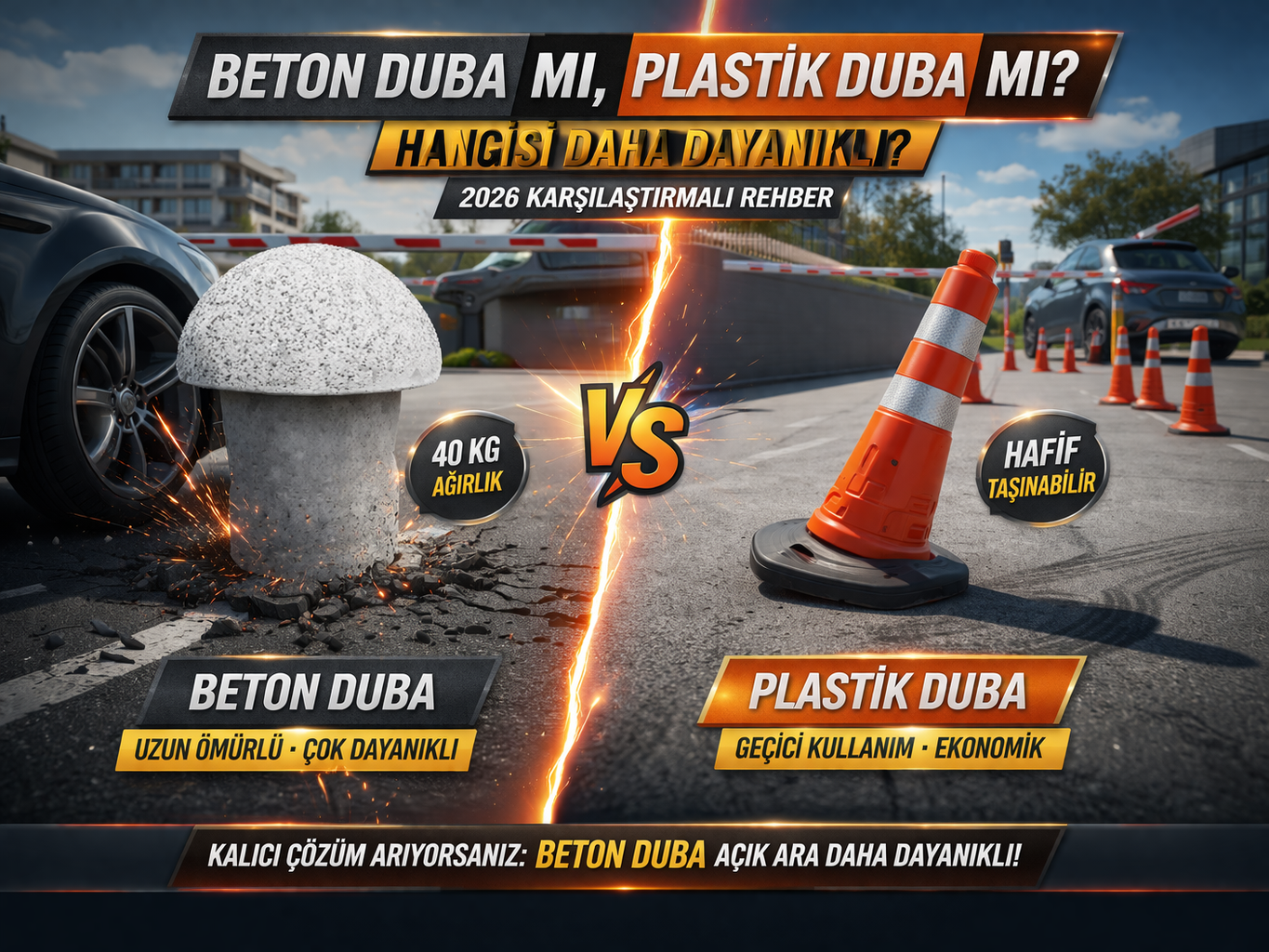 Beton Duba mı Plastik Duba mı Hangisi Daha Dayanıklı (2026 Karşılaştırmalı Rehber)