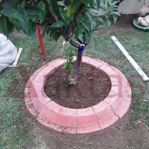 60x60 Büyük Yuvarlak Ağaç Dibi Bordür Taşı