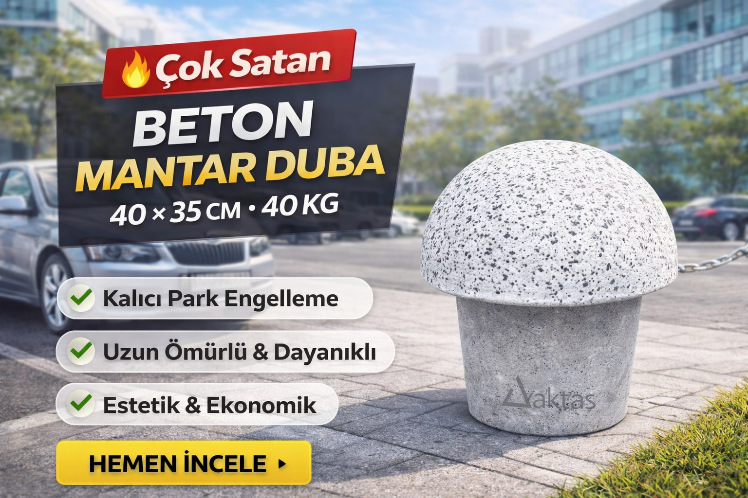 Mantar Duba Fiyatları 2026 Beton Park Engelleme Dubası