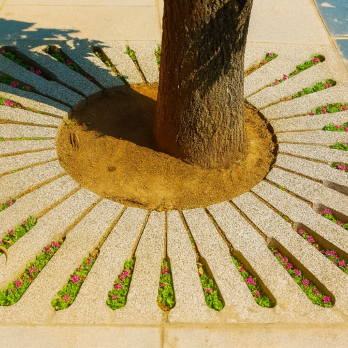 100x100 Mineralli Ağaç Dibi Izgara Takımı