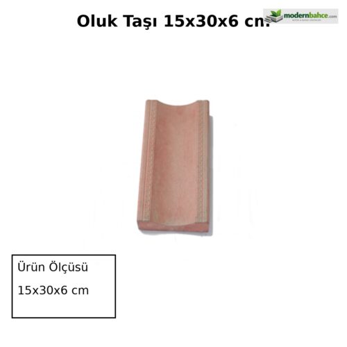 Oluk Taşı 15x30x6 cm