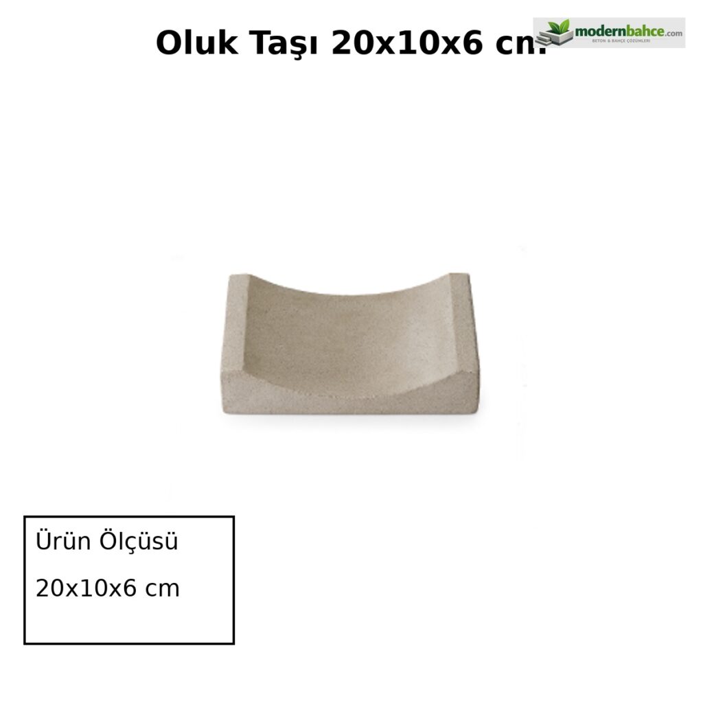 Oluk Taşı 20x10x6 cm ürün banner