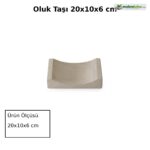Oluk Taşı 20x10x6 cm