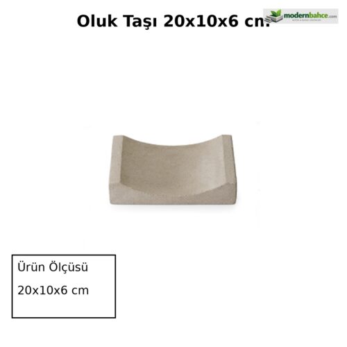 Oluk Taşı 20x10x6 cm