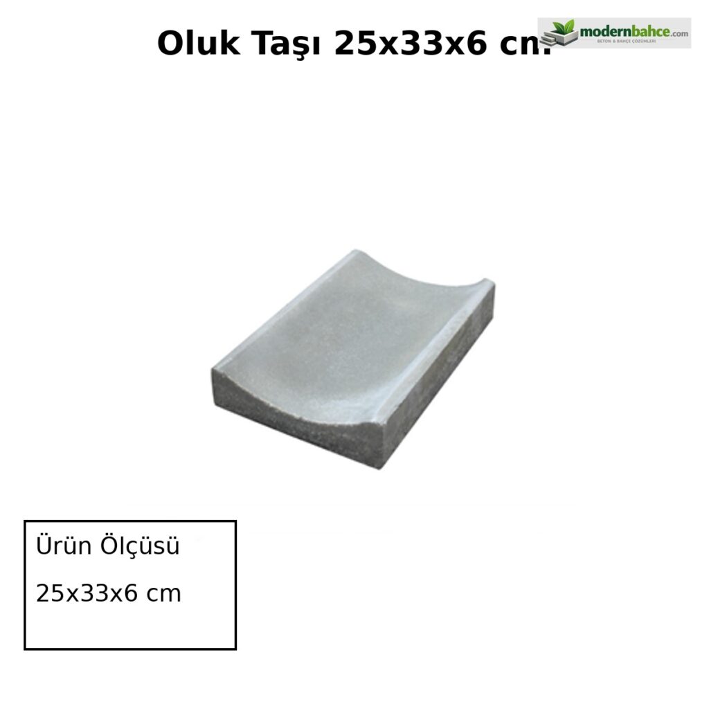 Oluk Taşı 25x33x6 cm ürün banner