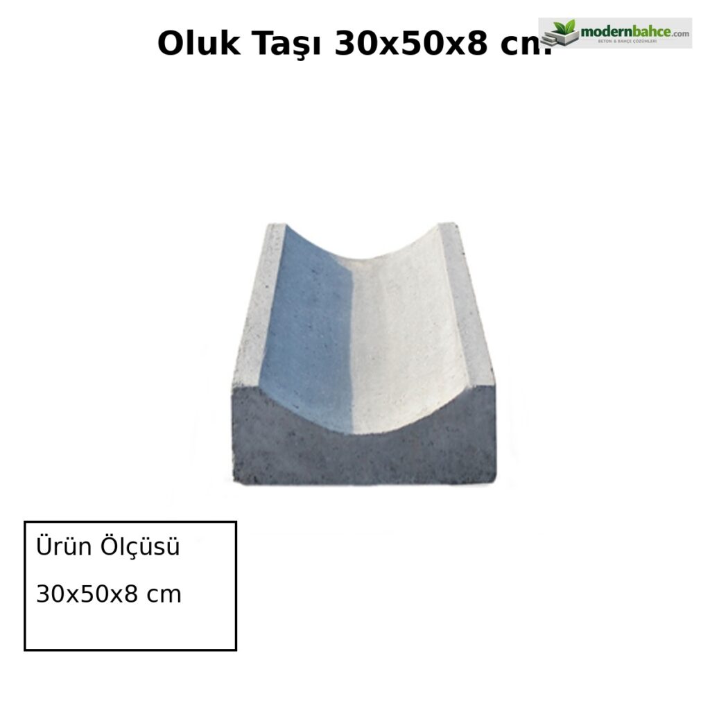Oluk Taşı 30x50x8 cm ürün banner
