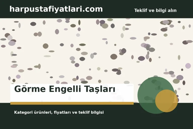 Görme Engelli Taşları
