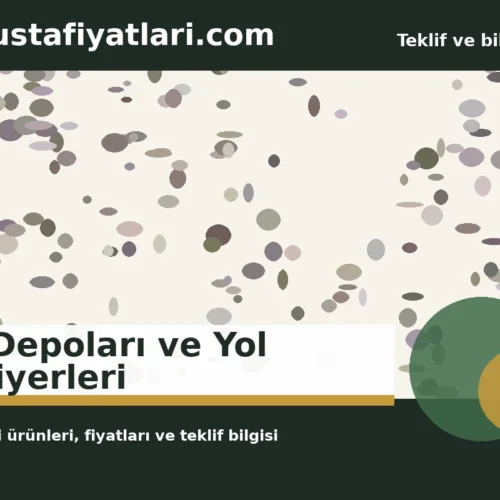 Su Depoları ve Yol Bariyerleri