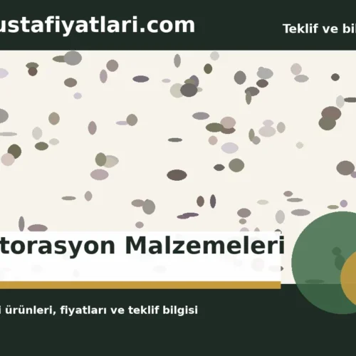 Restorasyon Malzemeleri