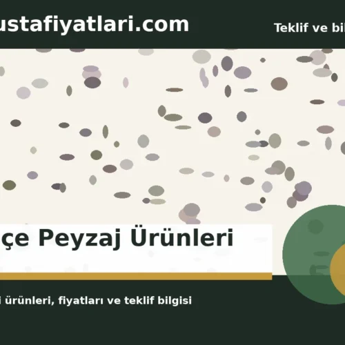 Bahçe Peyzaj Ürünleri