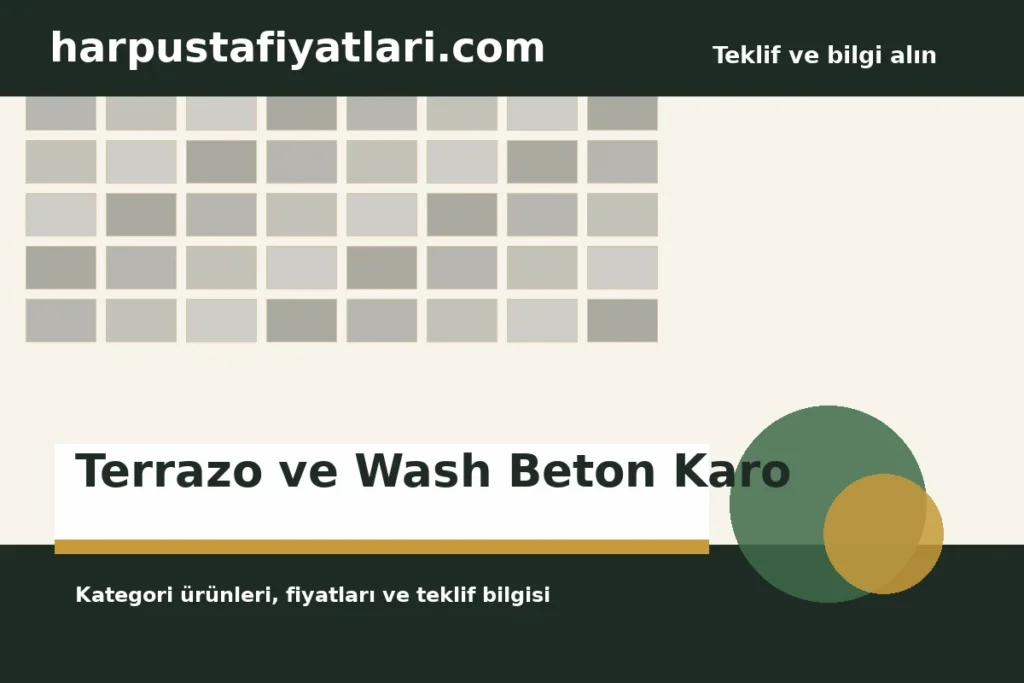 Terrazo ve Wash Beton Karo kategori banner