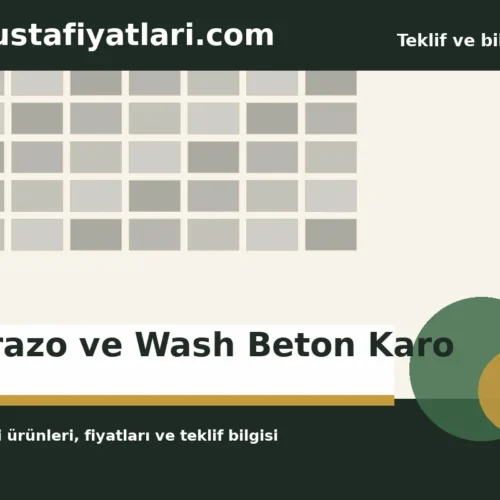 Terrazo ve Wash Beton Karo