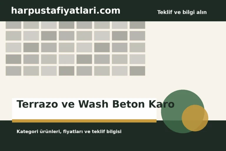 Terrazo ve Wash Beton Karo
