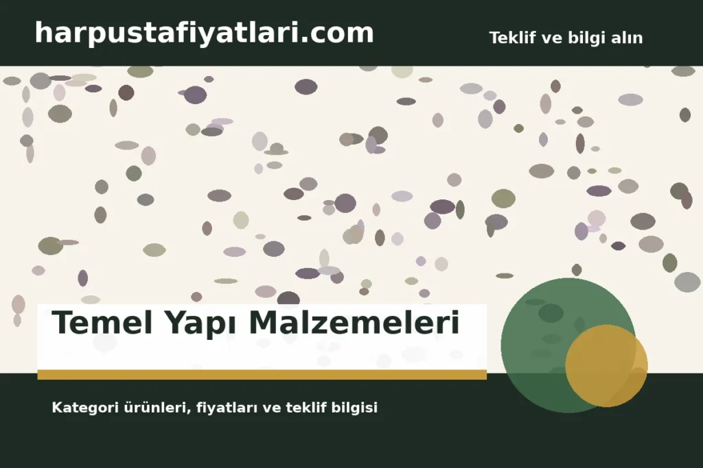 Temel Yapı Malzemeleri kategori banner