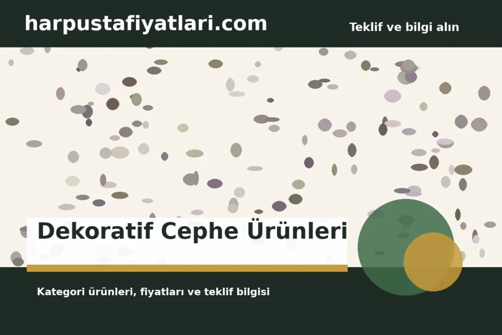 Dekoratif Cephe Ürünleri kategori banner