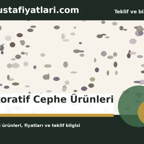 Dekoratif Cephe Ürünleri