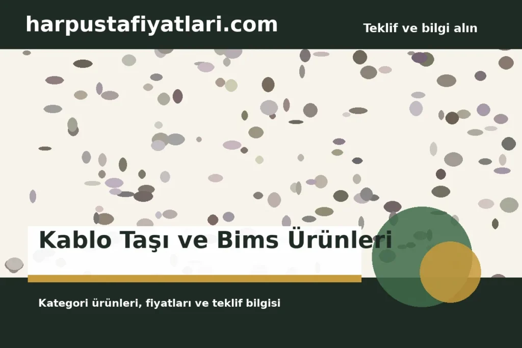 Kablo Taşı ve Bims Ürünleri kategori banner
