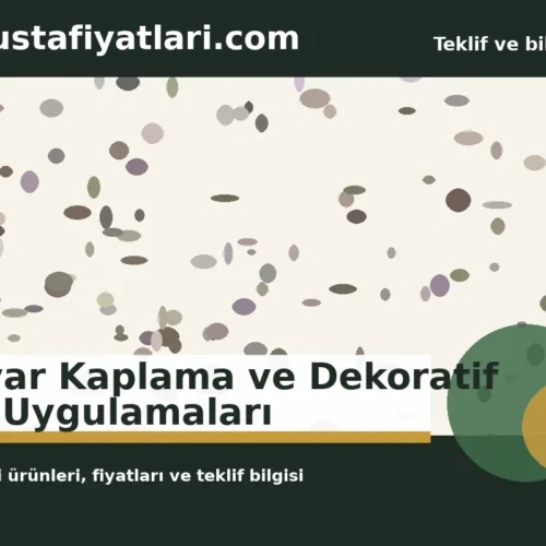 Duvar Kaplama ve Dekoratif Taş Uygulamaları