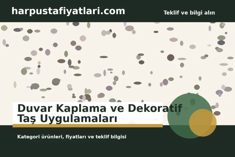 Duvar Kaplama ve Dekoratif Taş Uygulamaları