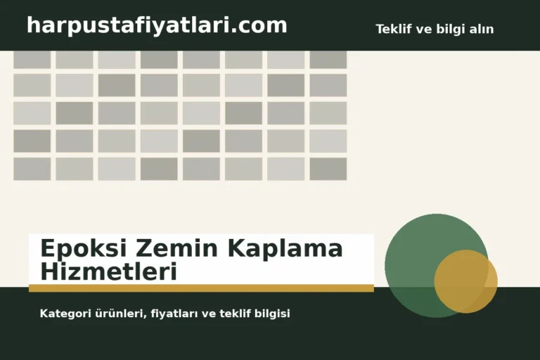 Epoksi Zemin Kaplama Hizmetleri