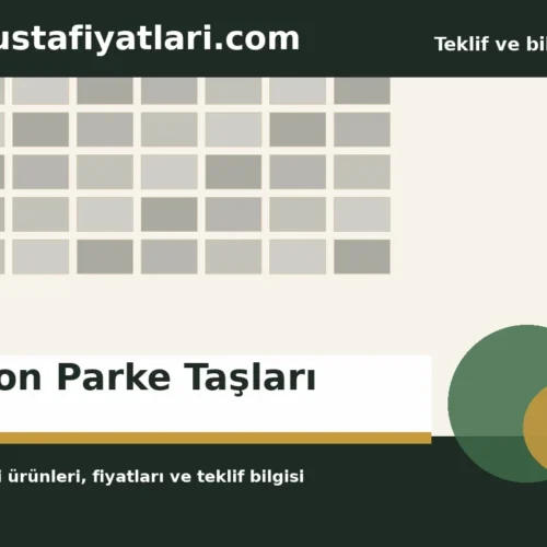 Beton Parke Taşları