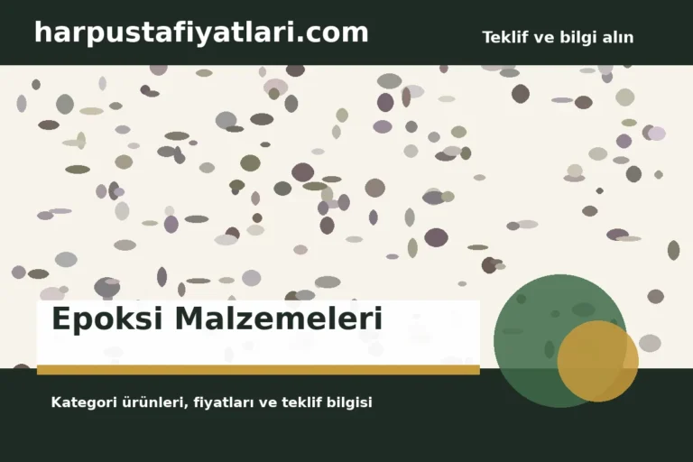 Epoksi Malzemeleri