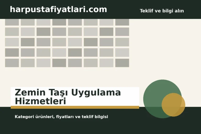 Zemin Taşı Uygulama Hizmetleri