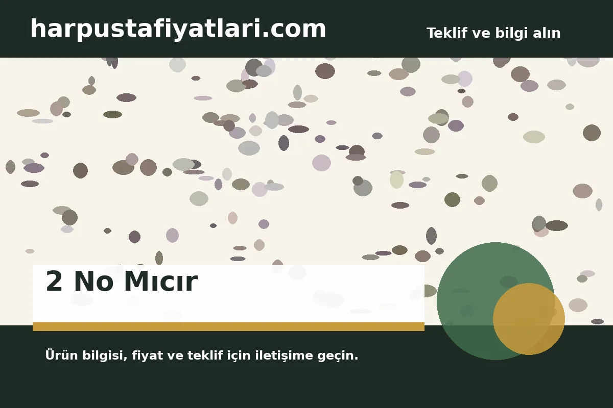 2 No Mıcır ürün banner