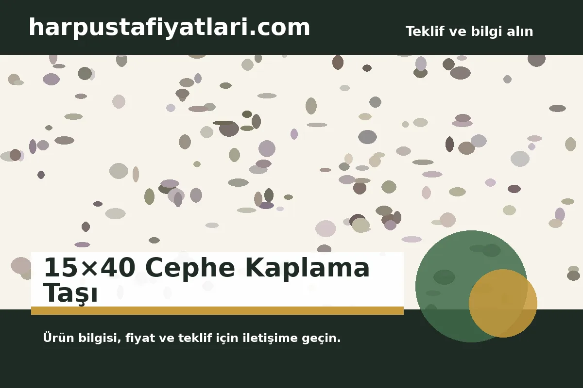 15×40 Cephe Kaplama Taşı - Harpuşta Fiyatları