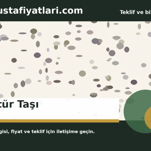 Kültür Taşı - Harpuşta Fiyatları