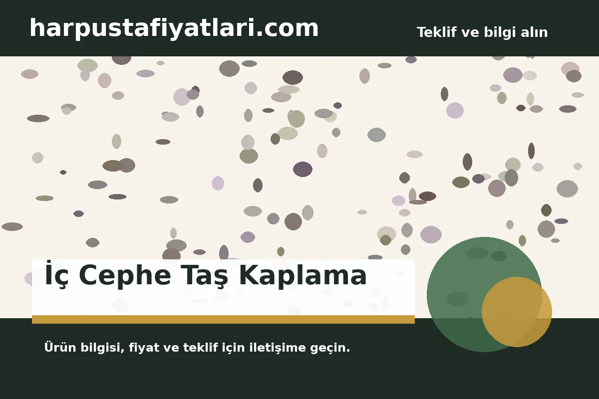 İç Cephe Taş Kaplama - Harpuşta Fiyatları