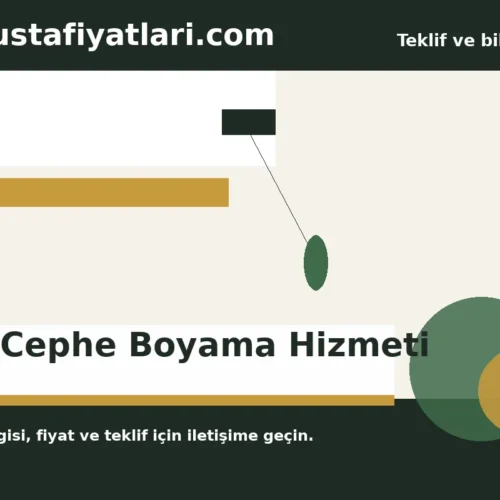 Dış Cephe Boyama Hizmeti - Harpuşta Fiyatları