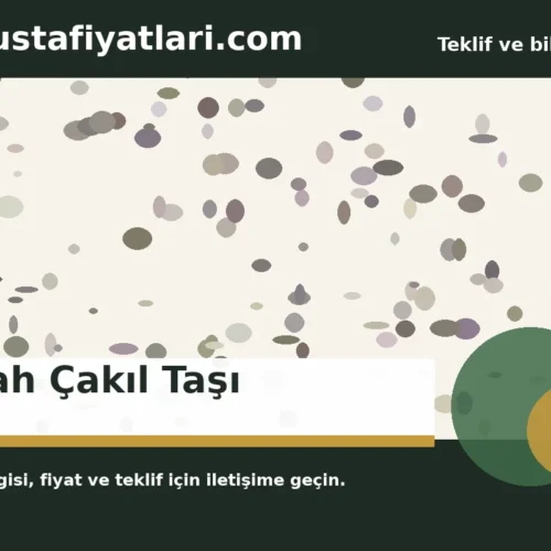 Siyah Çakıl Taşı - Harpuşta Fiyatları